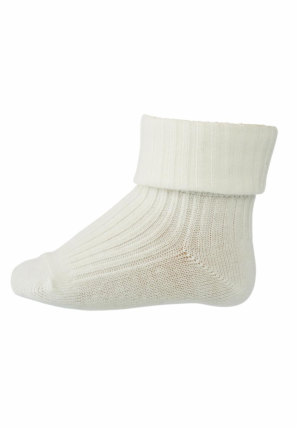 mp Denmark - Cotton rib baby socks - Snow White