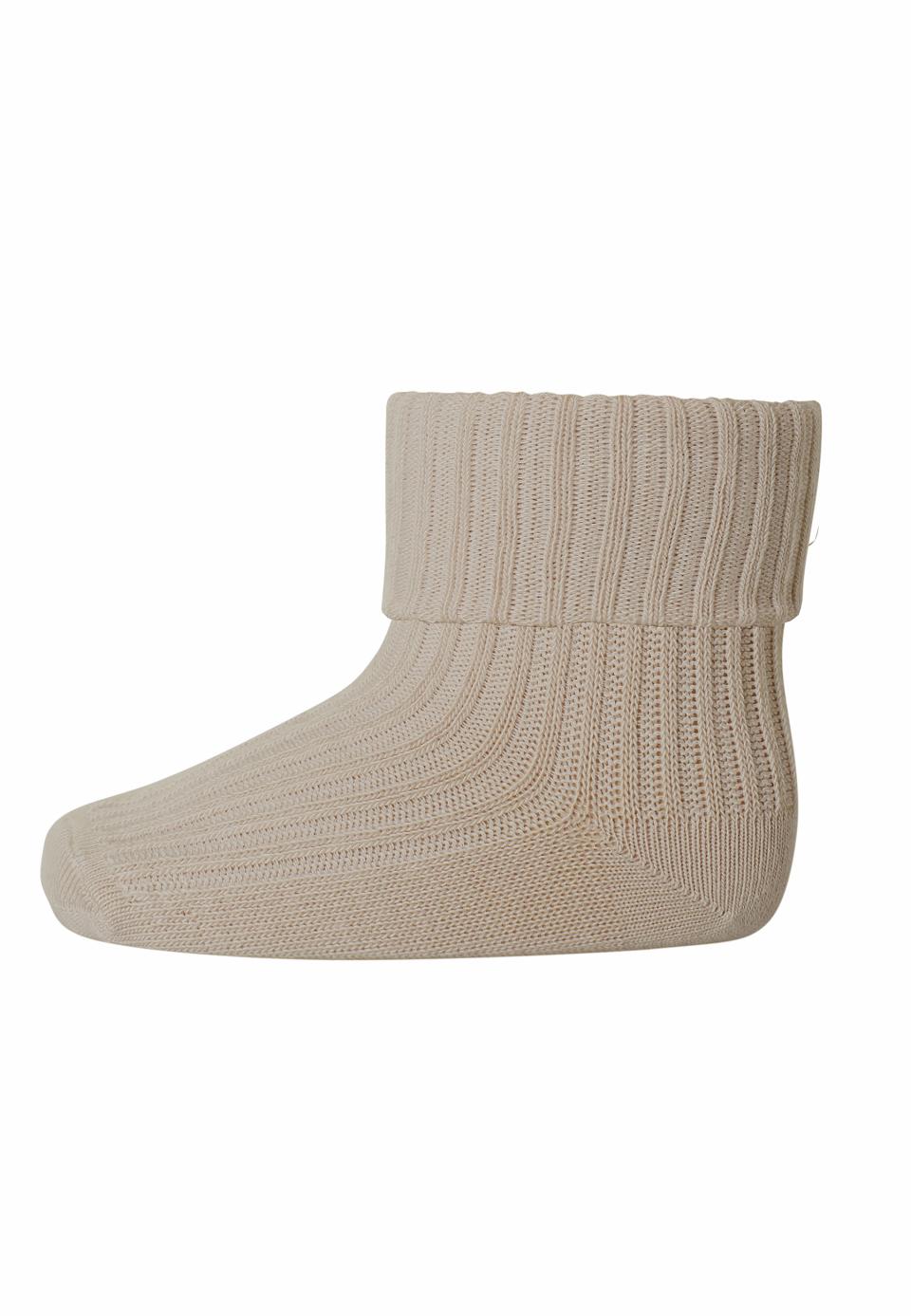 mp Denmark - Cotton rib baby socks - Rose Dust