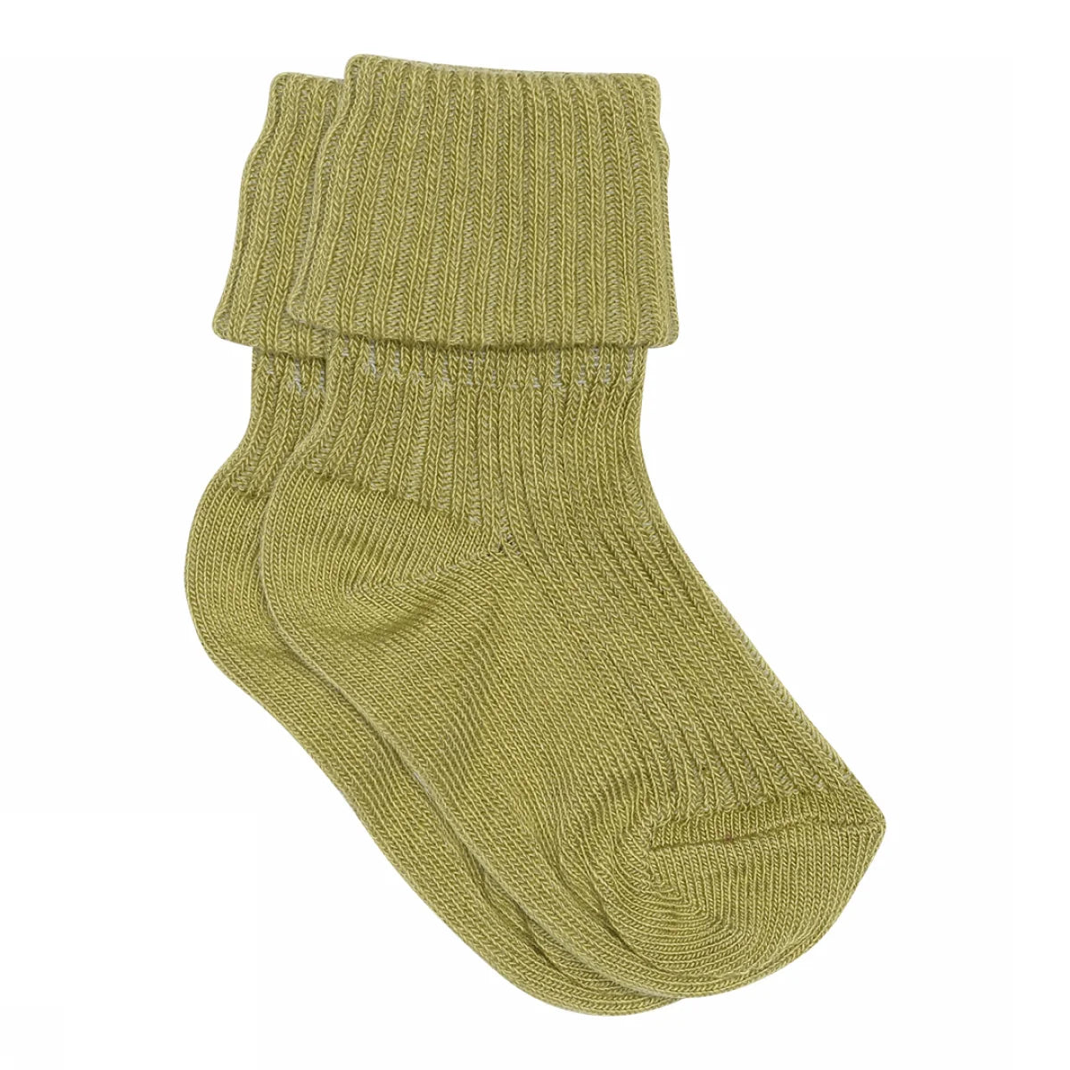 Cotton rib baby socks-Cedar