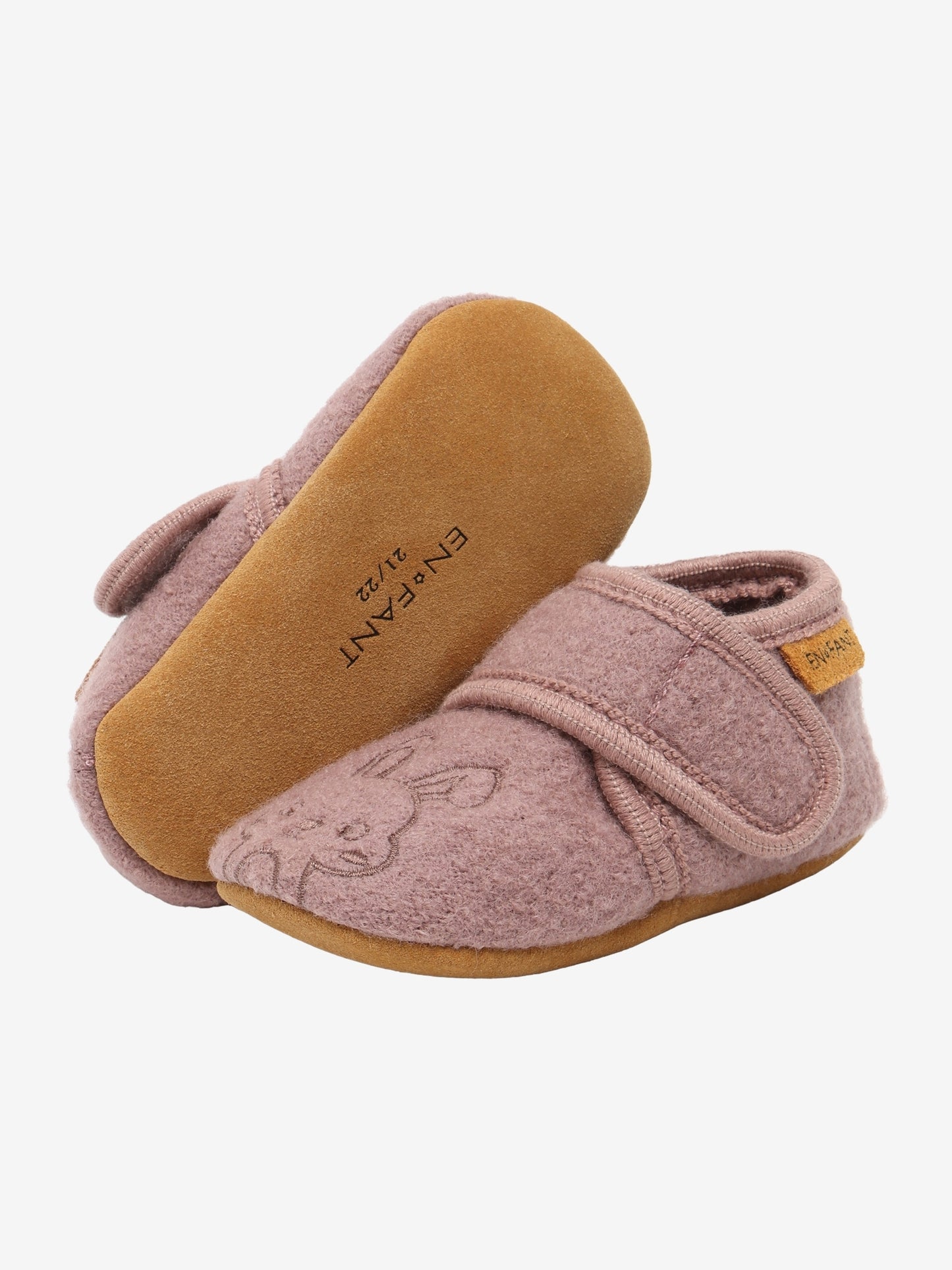 En Fant - Wool Slippers w. Embroidery (Flere Slags)