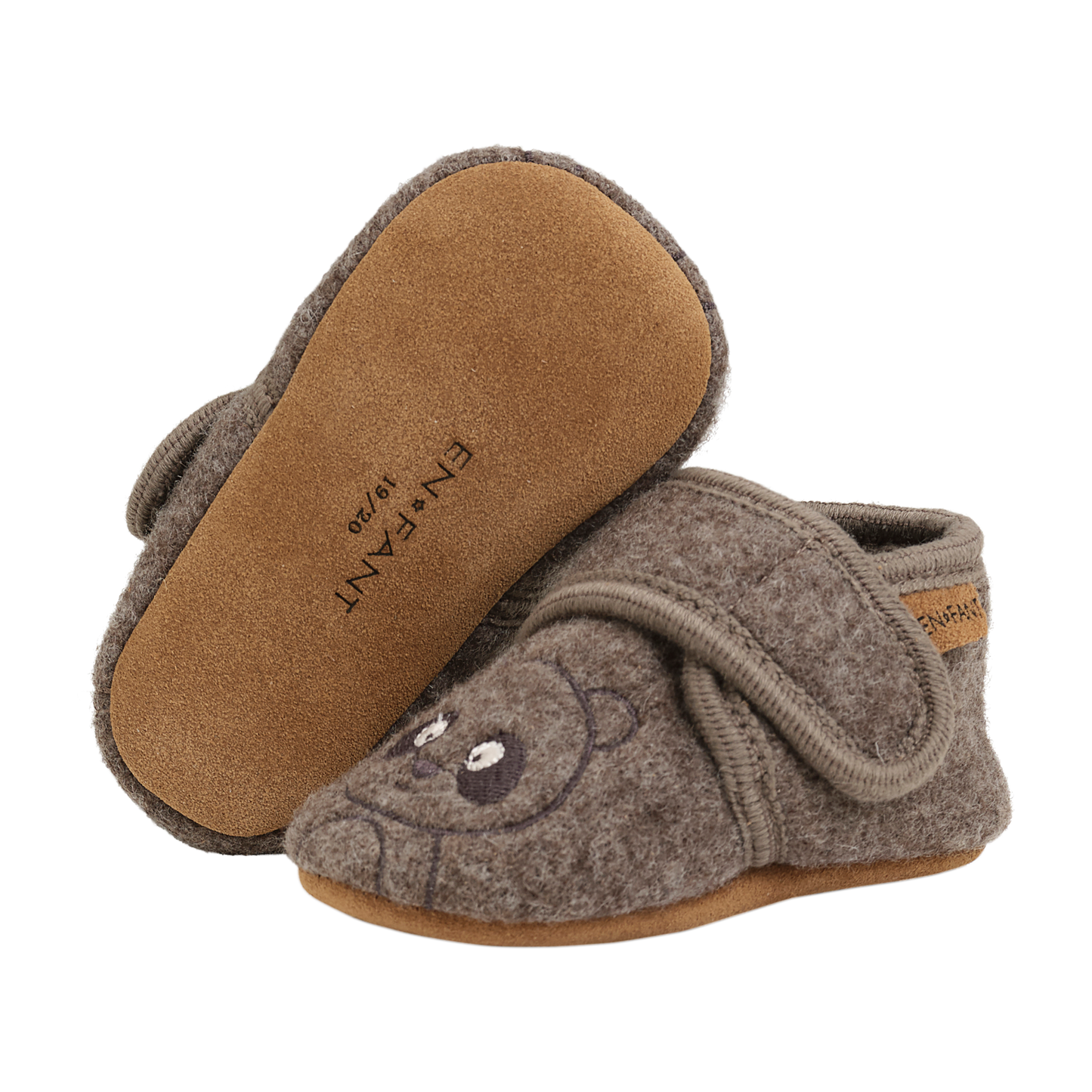 En Fant - Wool Slippers w. Embroidery (Flere Slags)