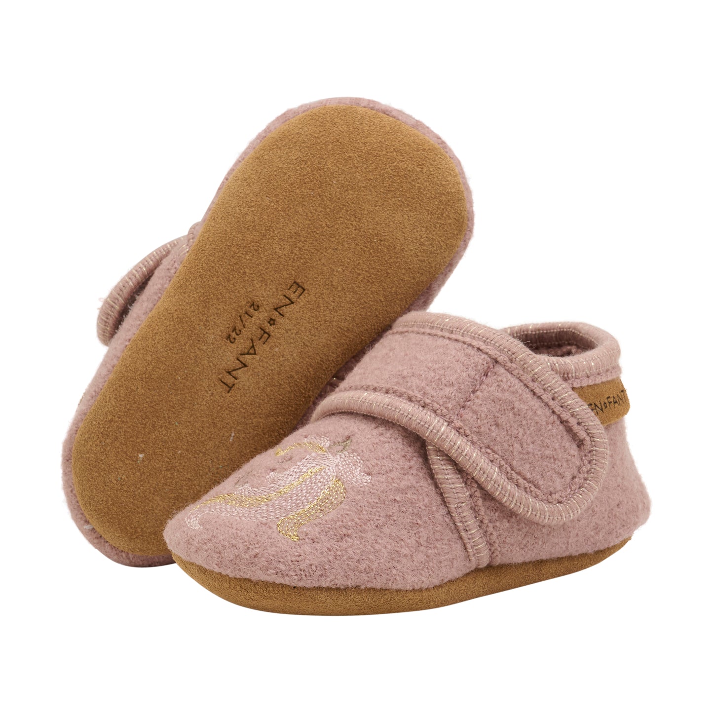 En Fant - Wool Slippers w. Embroidery (Flere Slags)