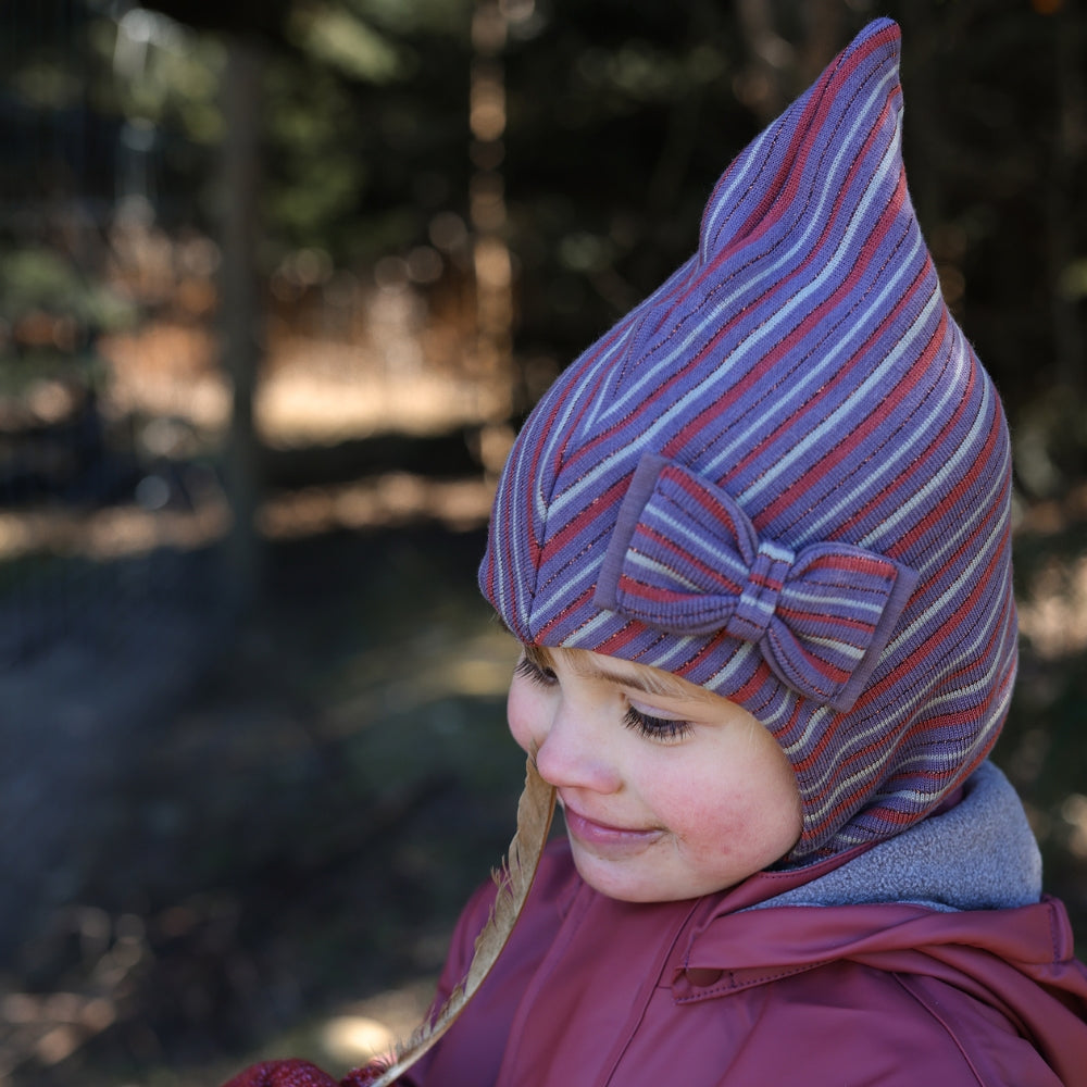 Mikk-Line - Elefant uld hue m. vindstop - Sløjfe