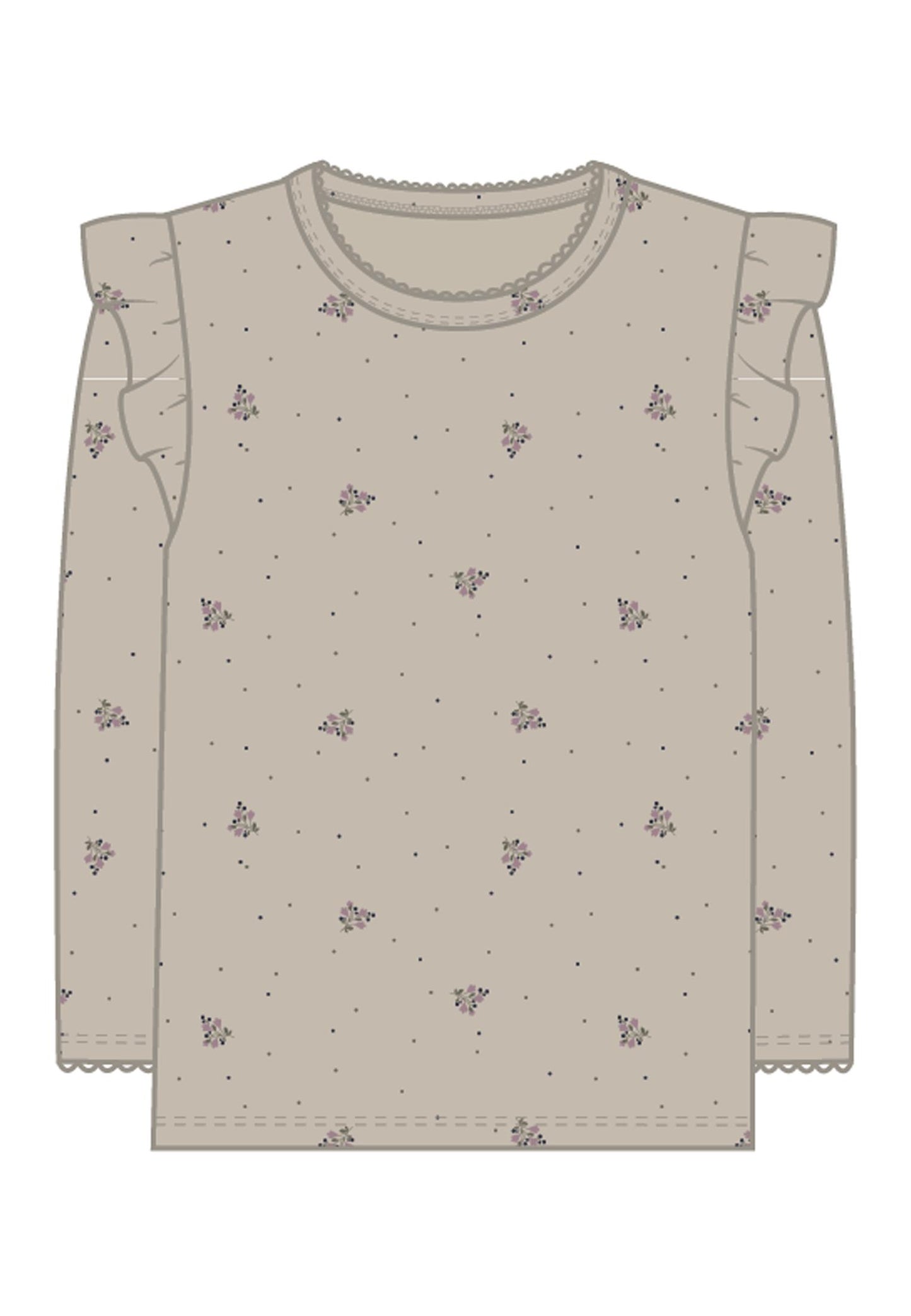 Name it Langærmet - NMF BELINEA LS TOP - Peyote