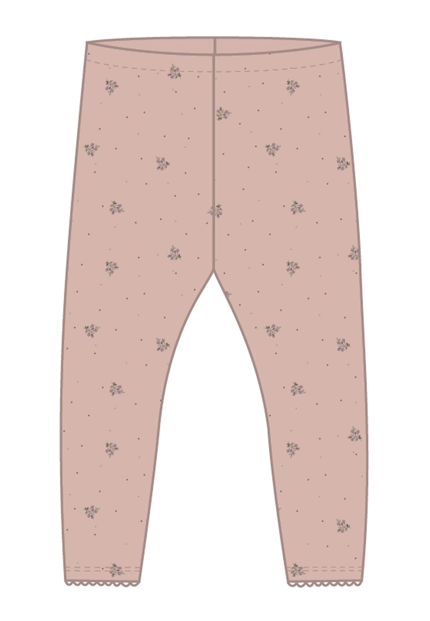 Name it Leggings - NMF BELINEA LEGGING - Rose smoke