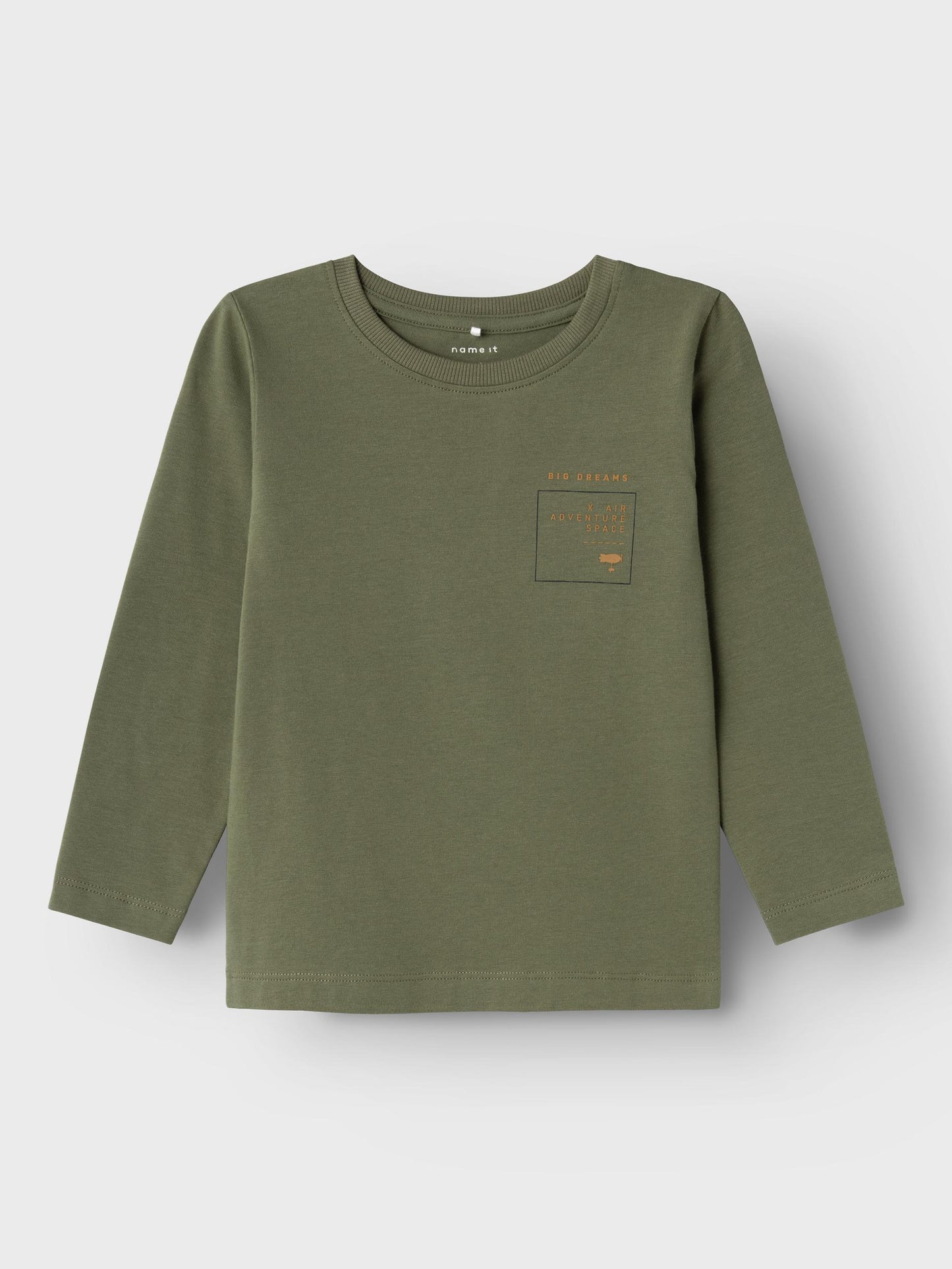 Name it Langærmet - NMM KABA LS TOP - Dusty Olive