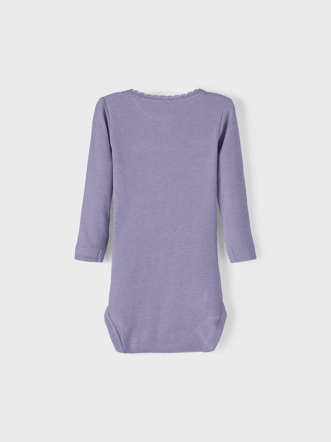 Name it Bodystocking - NBF KAB LS BODY NOOS - Heirloom Lilac Melange str. 50