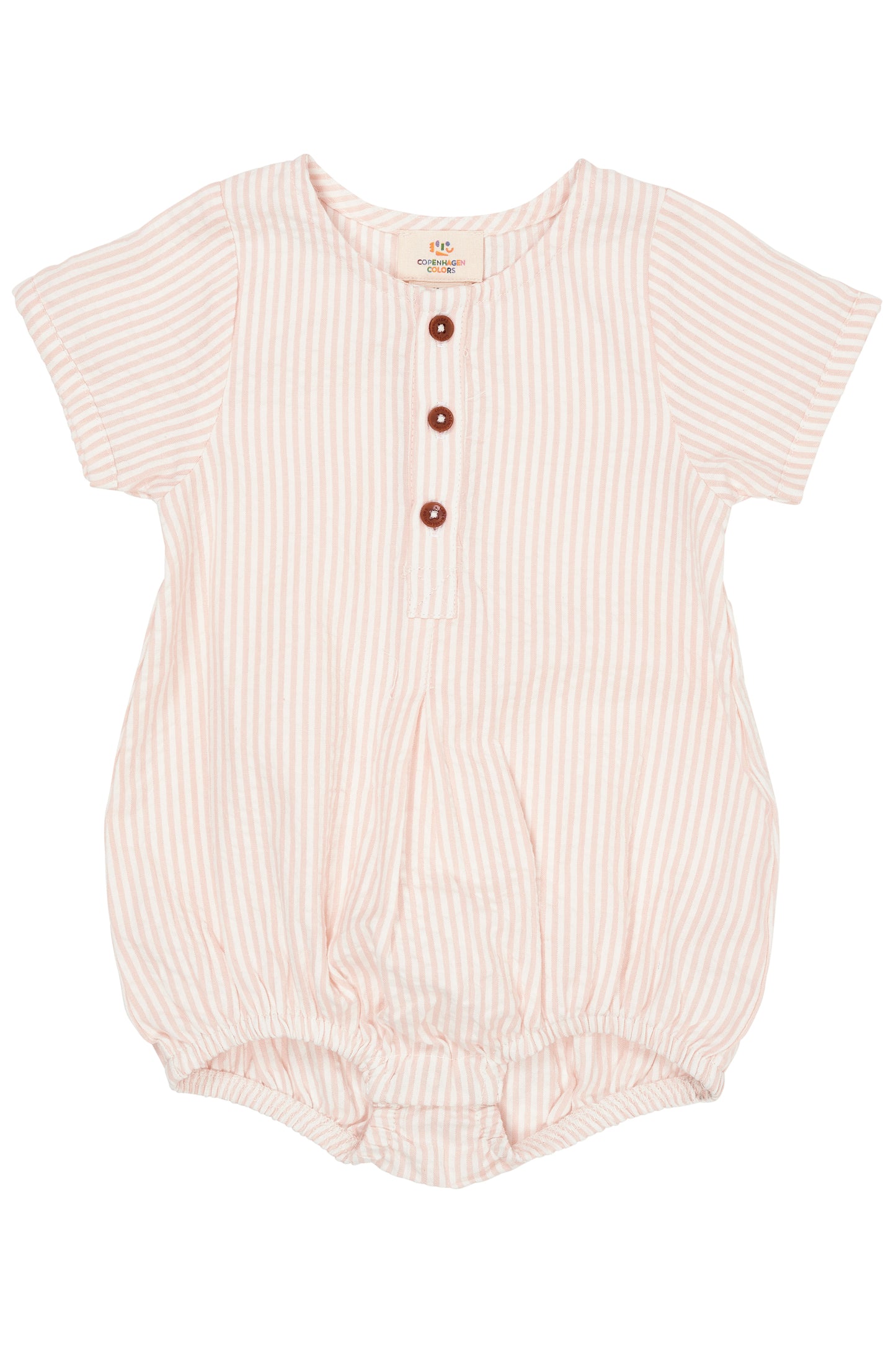 SEERSUCKER ROMPER W. SLEEVES