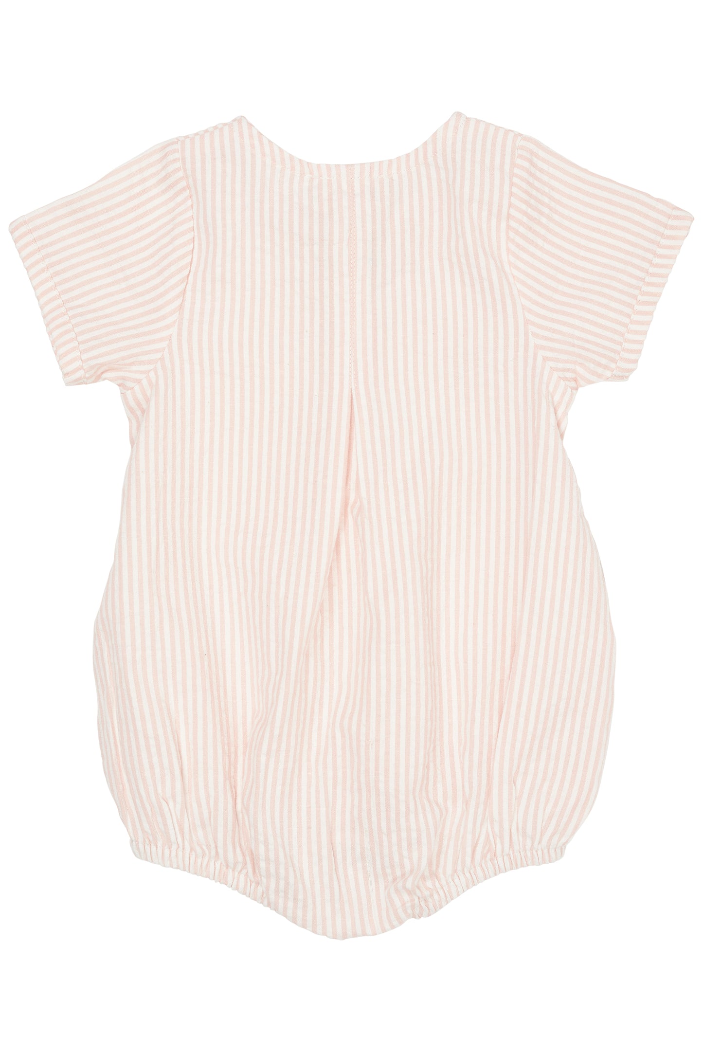 SEERSUCKER ROMPER W. SLEEVES