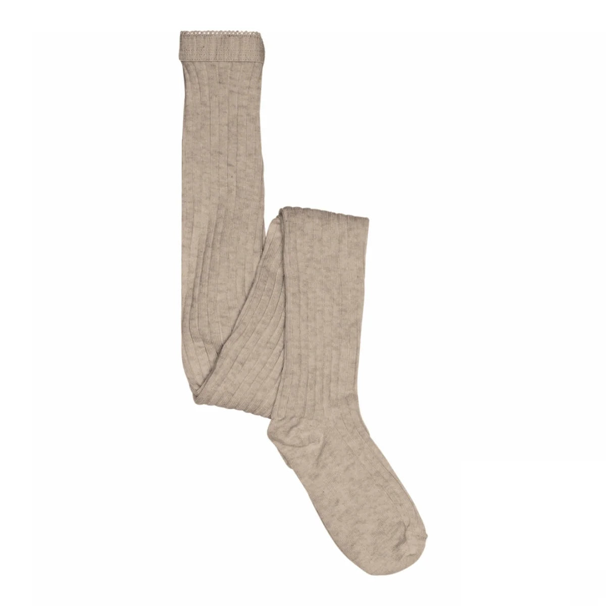 mp denmark - Cotton rib tights - Light Brown Melange