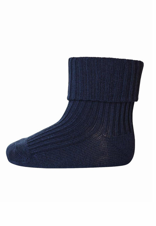 mp Denmark - Cotton rib baby socks - Navy