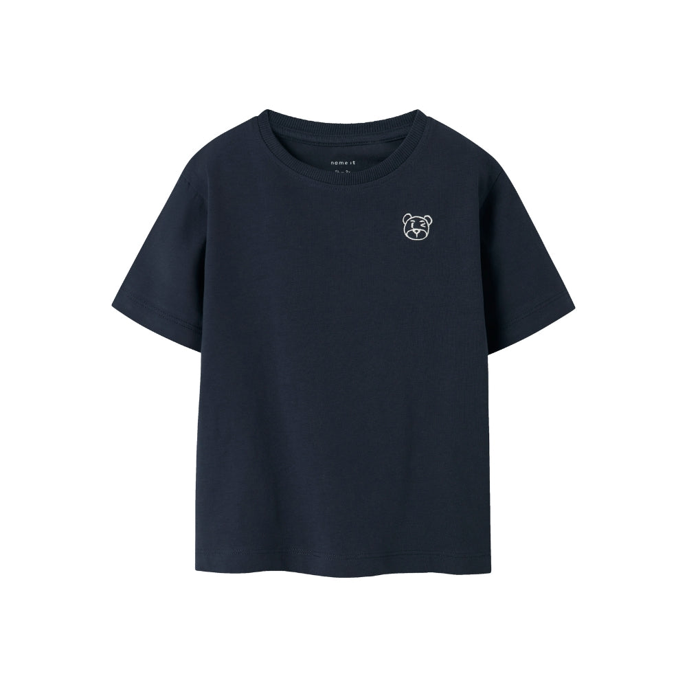 NAME IT - DAKANI Bluse med broderet bamse