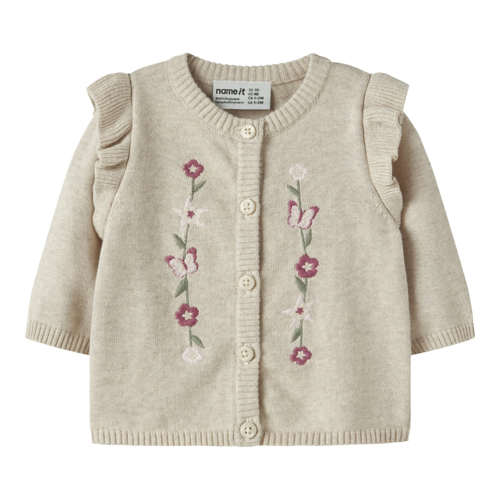 NAME IT - Flowers Strik cardigan