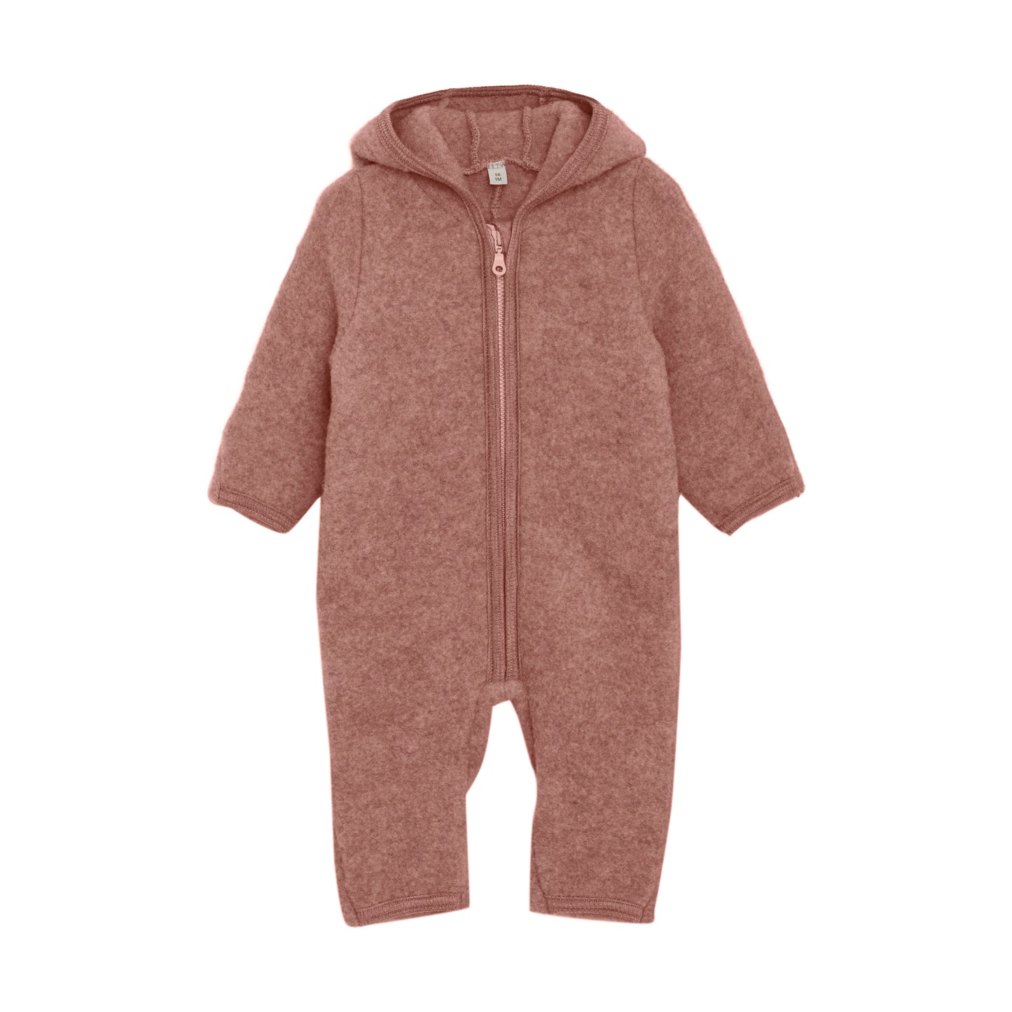 HUTTEliHUT - Heldragt Uldfleece - mørk Rosa
