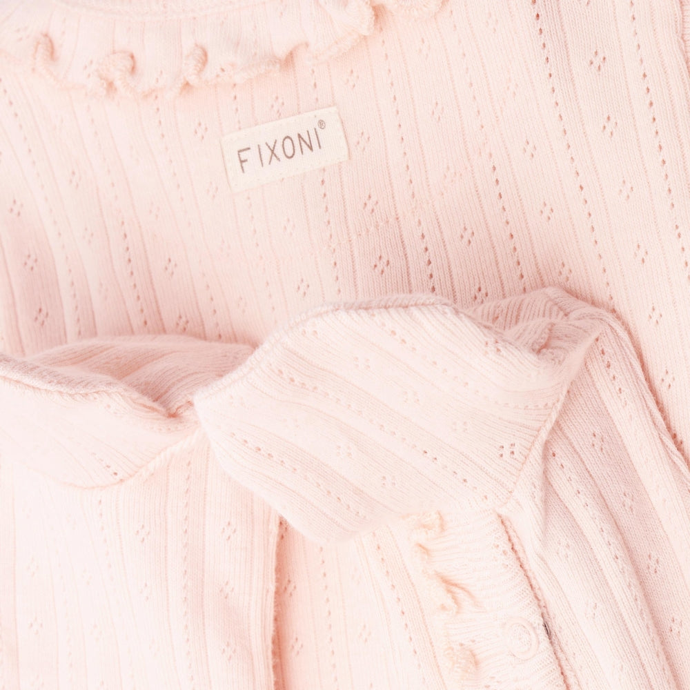 Str 68 - Fixoni - Romper LS Pointelle - Soft Pink