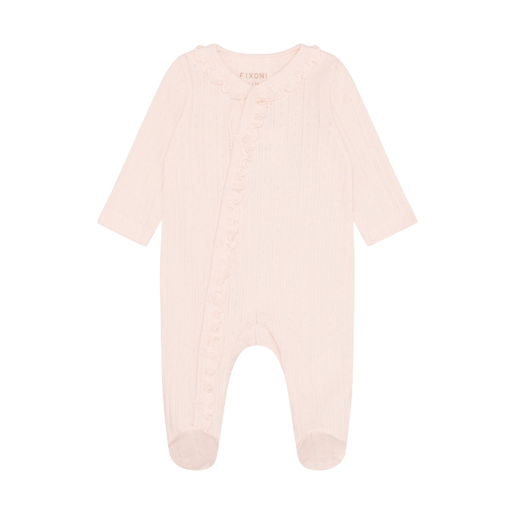 Str 68 - Fixoni - Romper LS Pointelle - Soft Pink