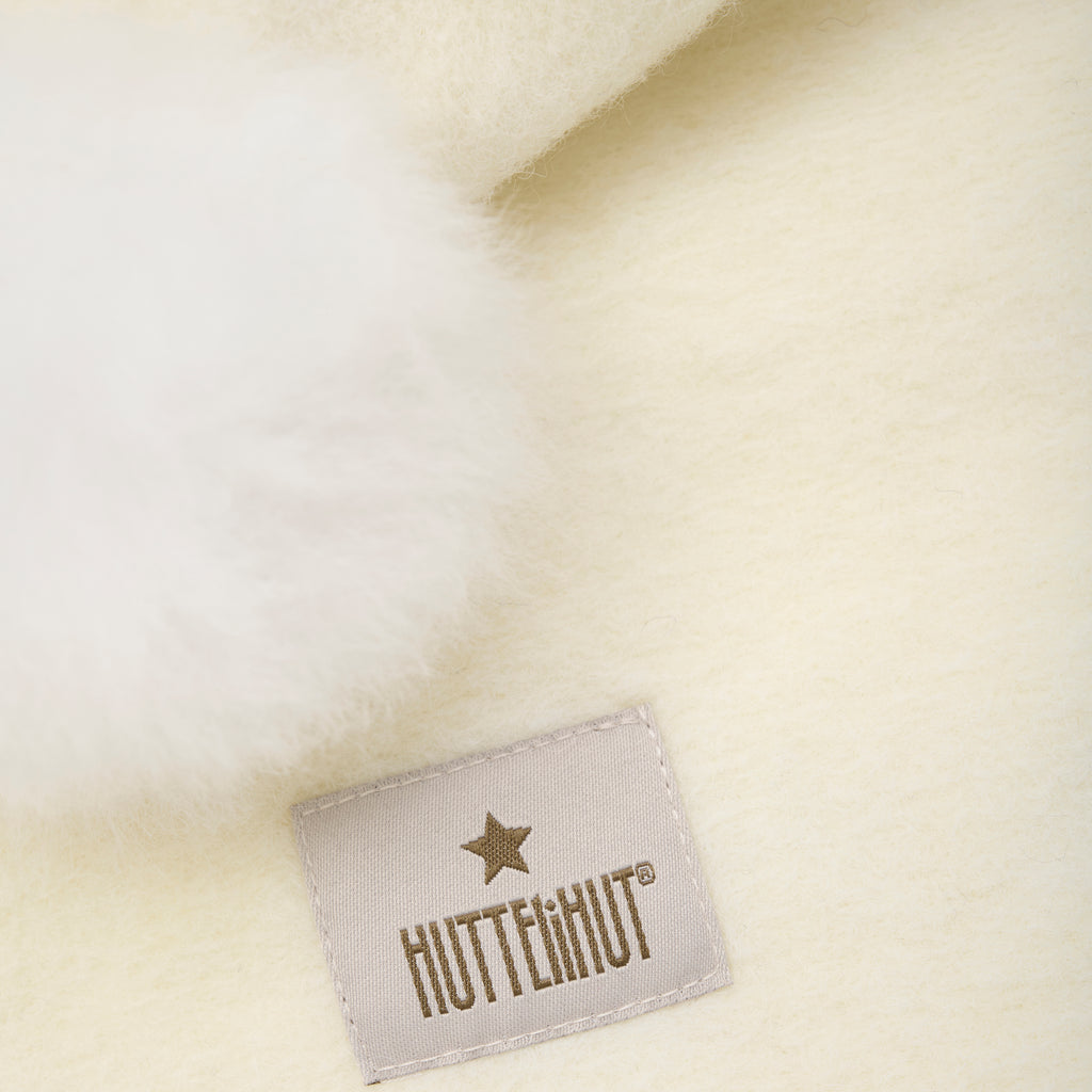 HUTTEliHUT - Balaclava Wool Alpaca Pompoms