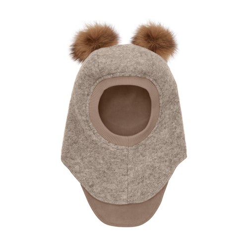 HUTTEliHUT - Balaclava Wool Alpaca Pompoms
