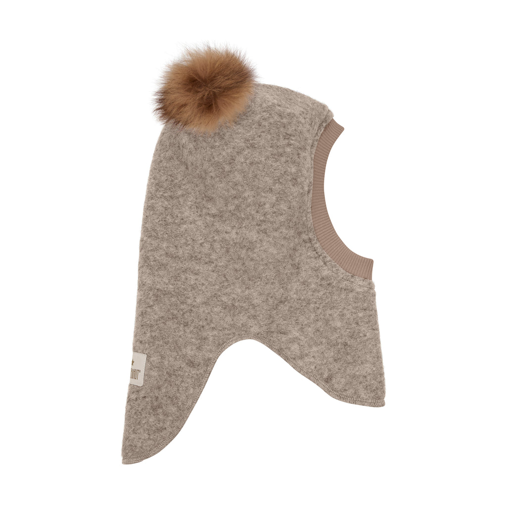 HUTTEliHUT - Balaclava Wool Alpaca Pompoms
