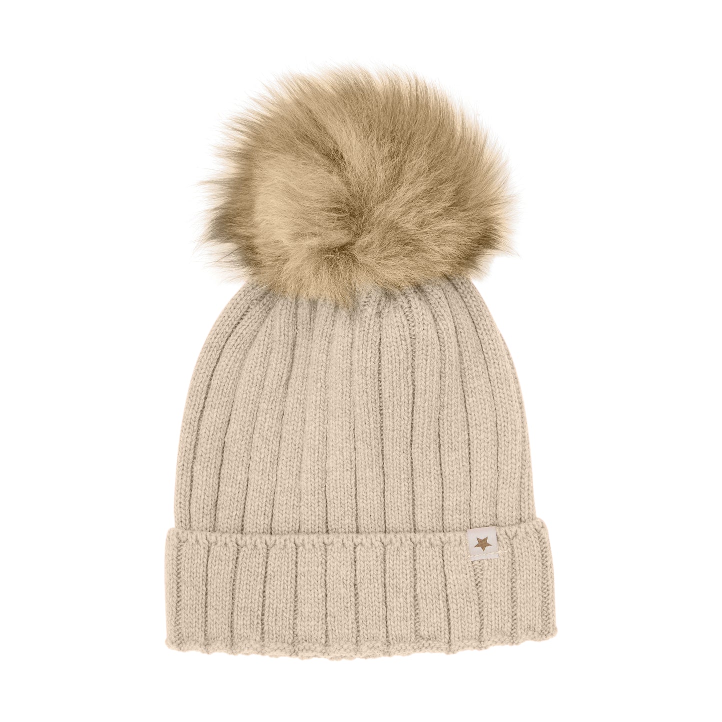 HUTTEliHUT - Hat Knit Alpaca Pompom