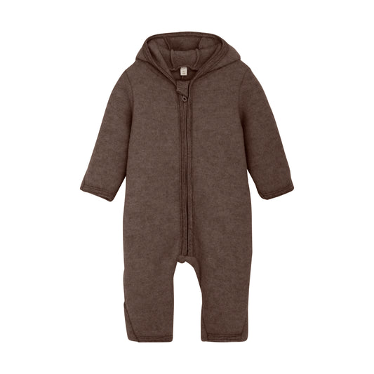 HUTTEliHUT - Heldragt Uldfleece - Brown Melange
