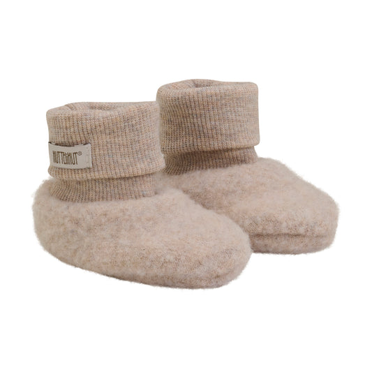 HUTTEliHUT - Futter Uldfleece 2-lags - Camel Melange