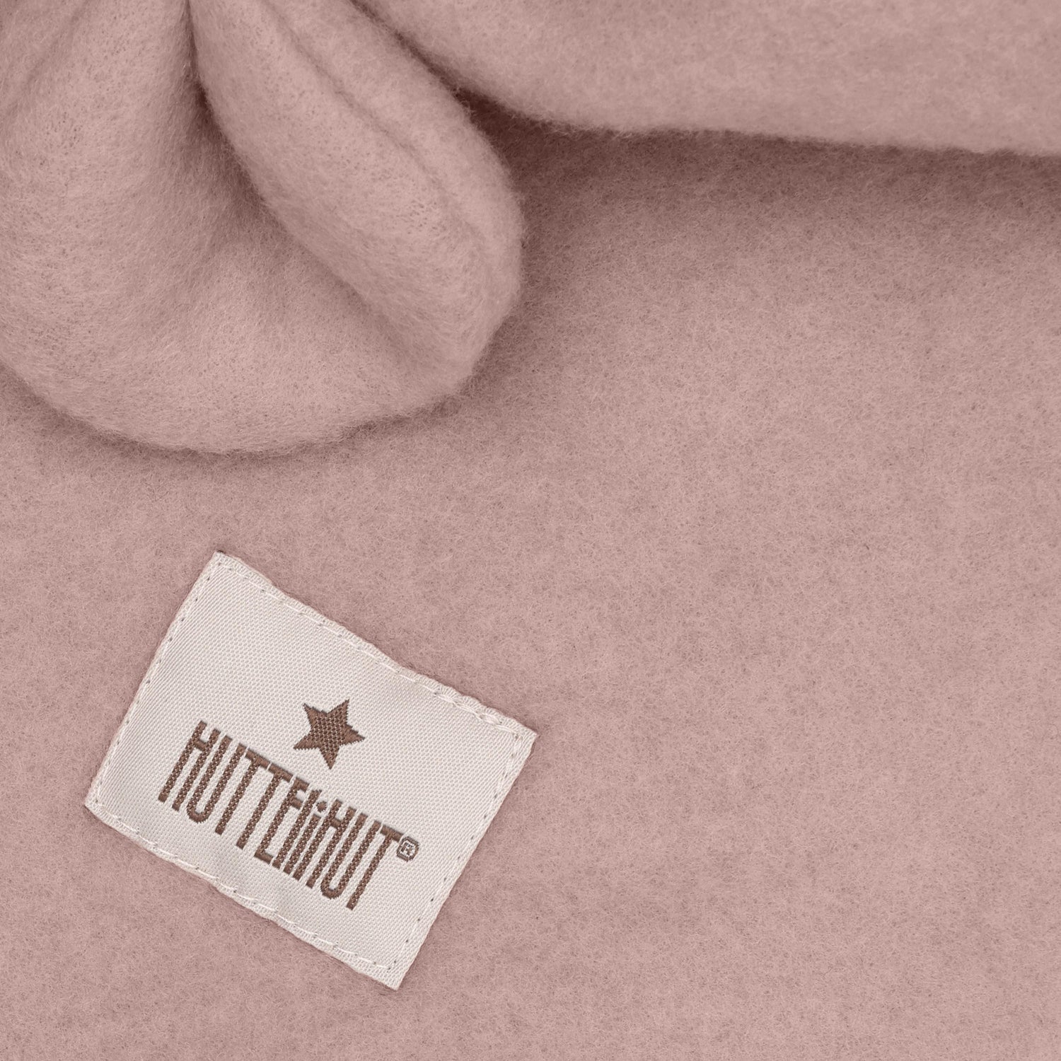 HUTTEliHUT - Balaclava Uld Fleece Maghony Rose