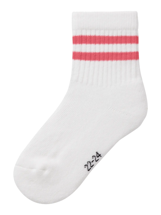 Name it - Fjalma strømper - Bright White Rapture Rose