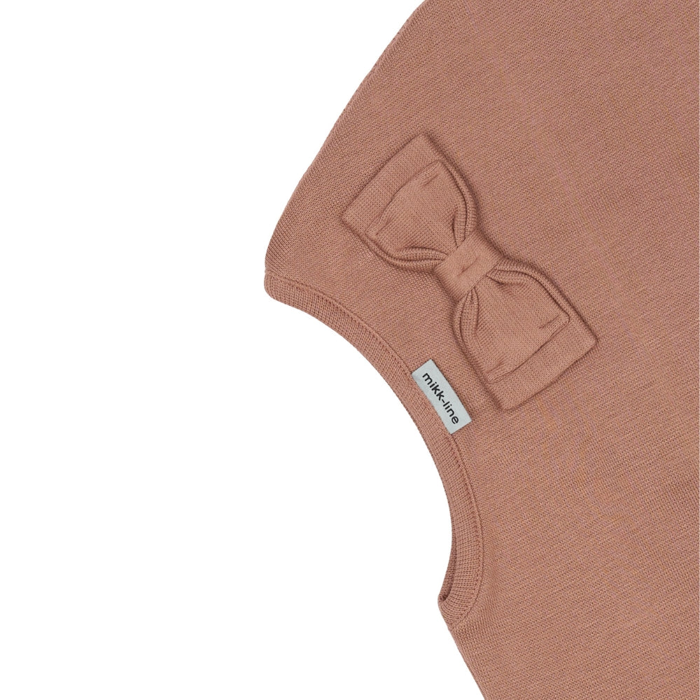 Mikk-Line -  Cotton Balaclava with Bow - Double