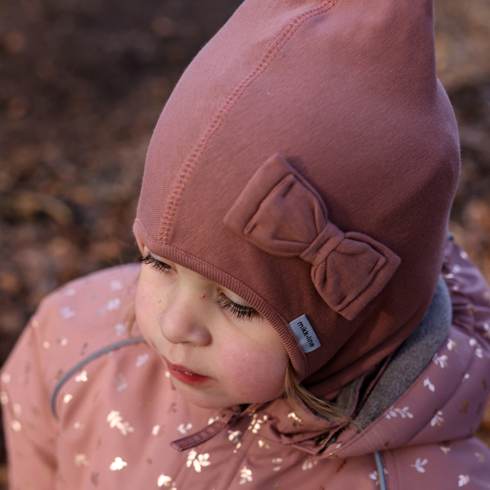 Mikk-Line -  Cotton Balaclava with Bow - Double