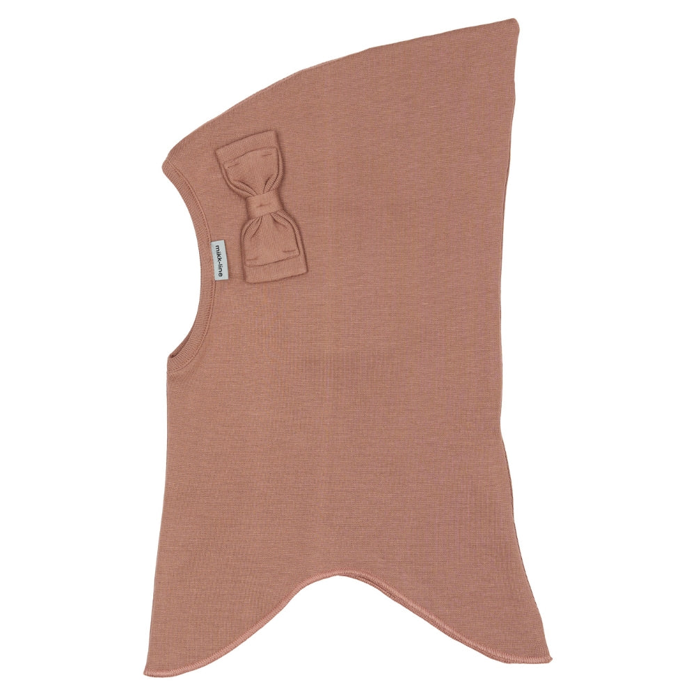 Mikk-Line -  Cotton Balaclava with Bow - Double