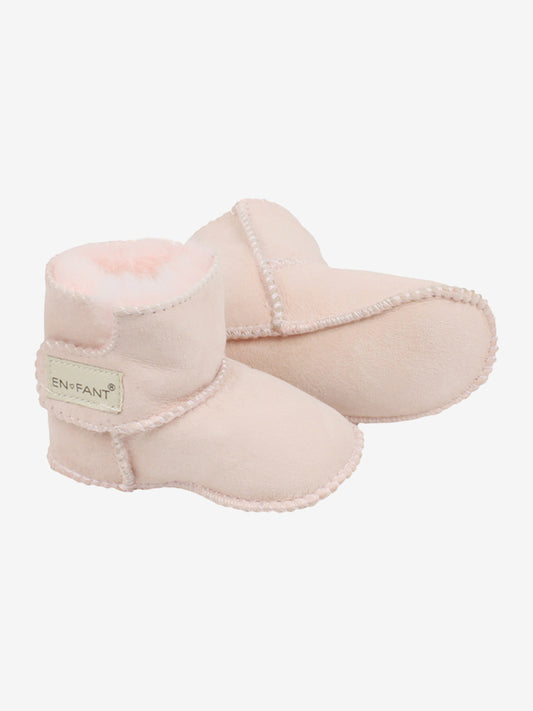 En Fant - Sheepskin Bootee Lyserød