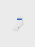 Name it - Fjalma strømper- Bright White Amparo Blue