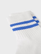 Name it - Fjalma strømper- Bright White Amparo Blue