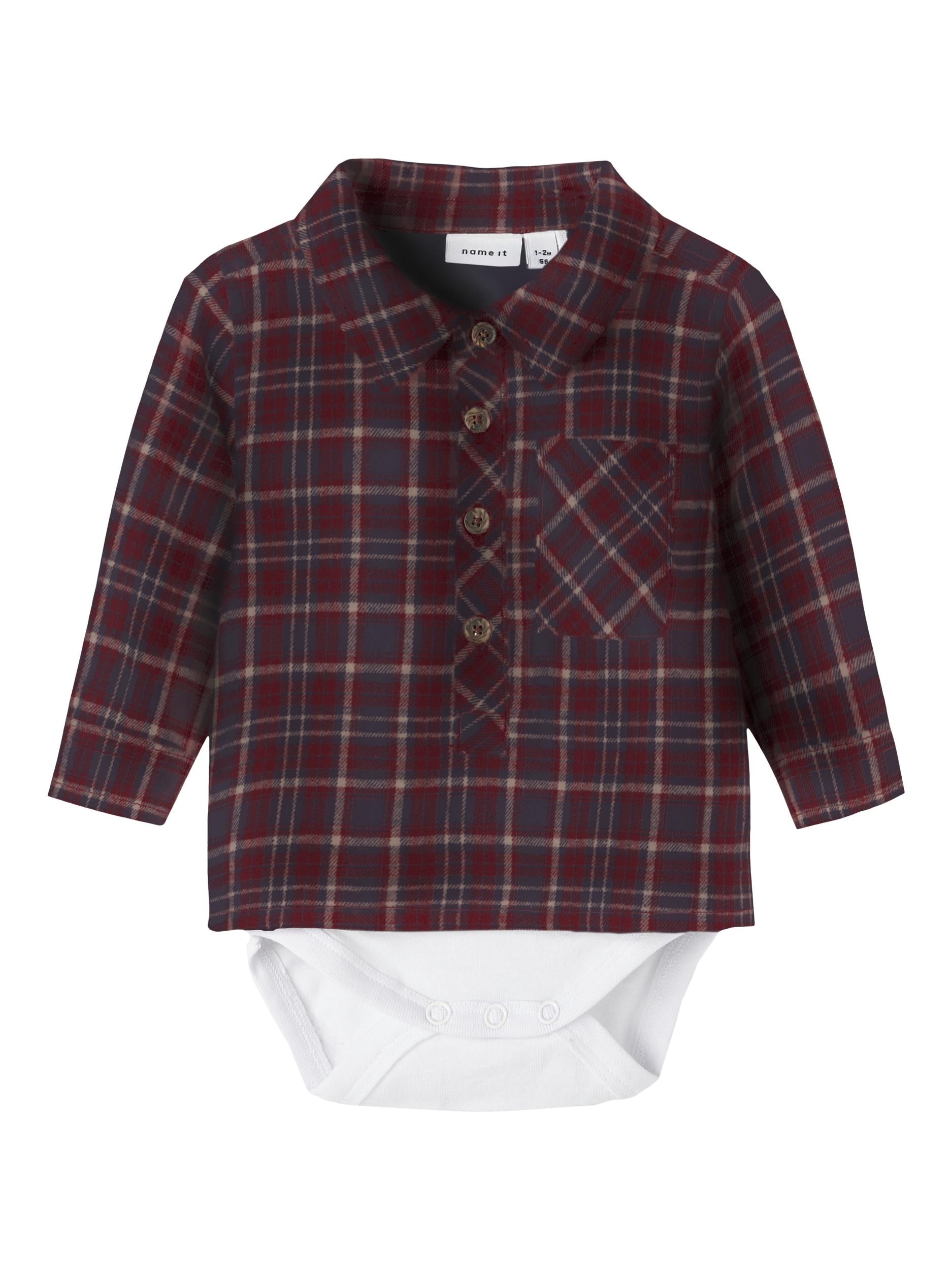 str. 62 - Name it skjortebody - NBM RESOREN LS SHIRTBODY
