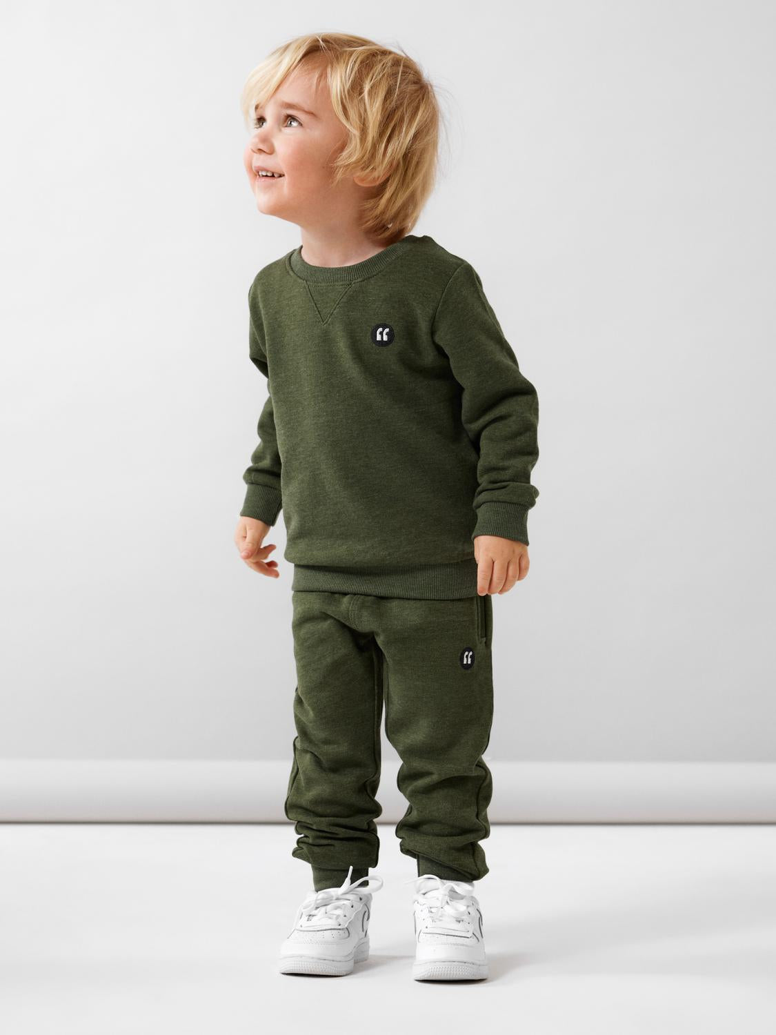 Name it sweatshirt - NMMVIMO LS SWEAT BRU NOOS - Riffle Green