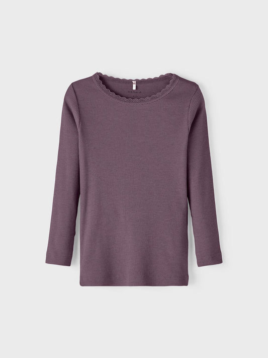 Name it - NMFKAB LS TOP NOOS - Arctic Dusk MELANGE