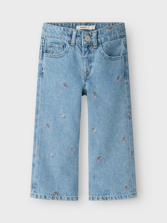 Name it Jeans - NMF ROSE WIDE JEANS - Light Blue Denim