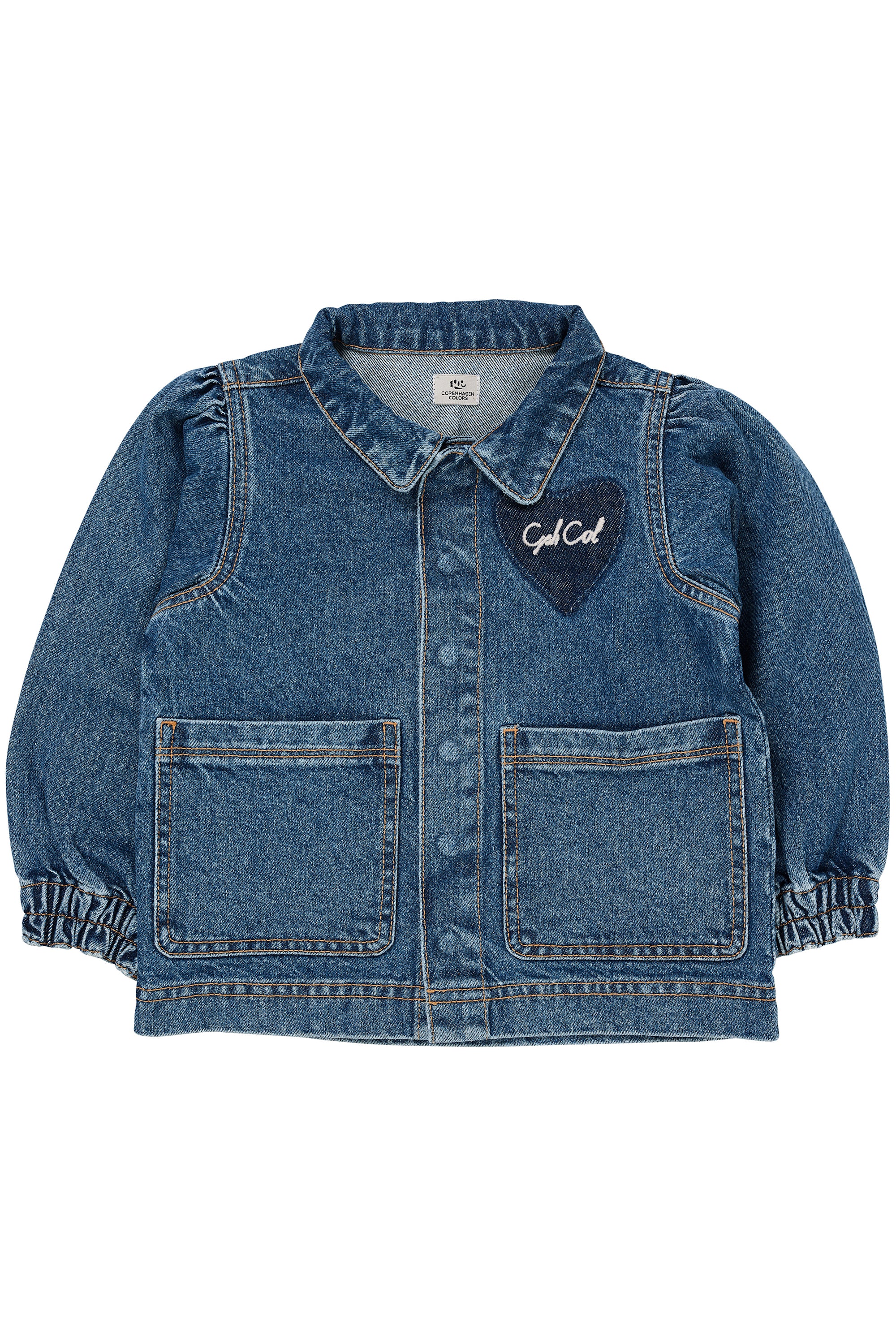Copenhagen Colors Jakke - ORGANIC DENIM HEARTS JACKET