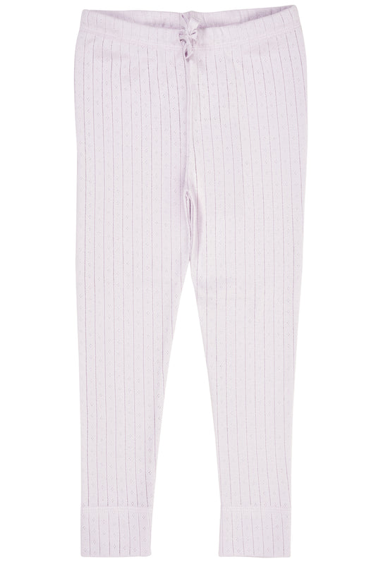 Pointelle Junior Leggings - Lavender