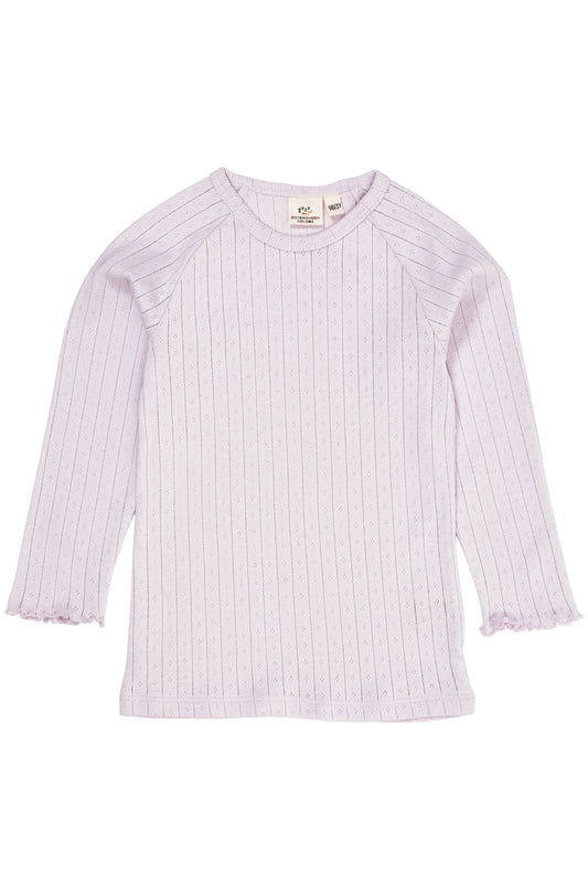 Pointelle Junior Langærmet - Lavender