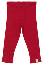 Petit Piao -  Legging Modal Heart Rød