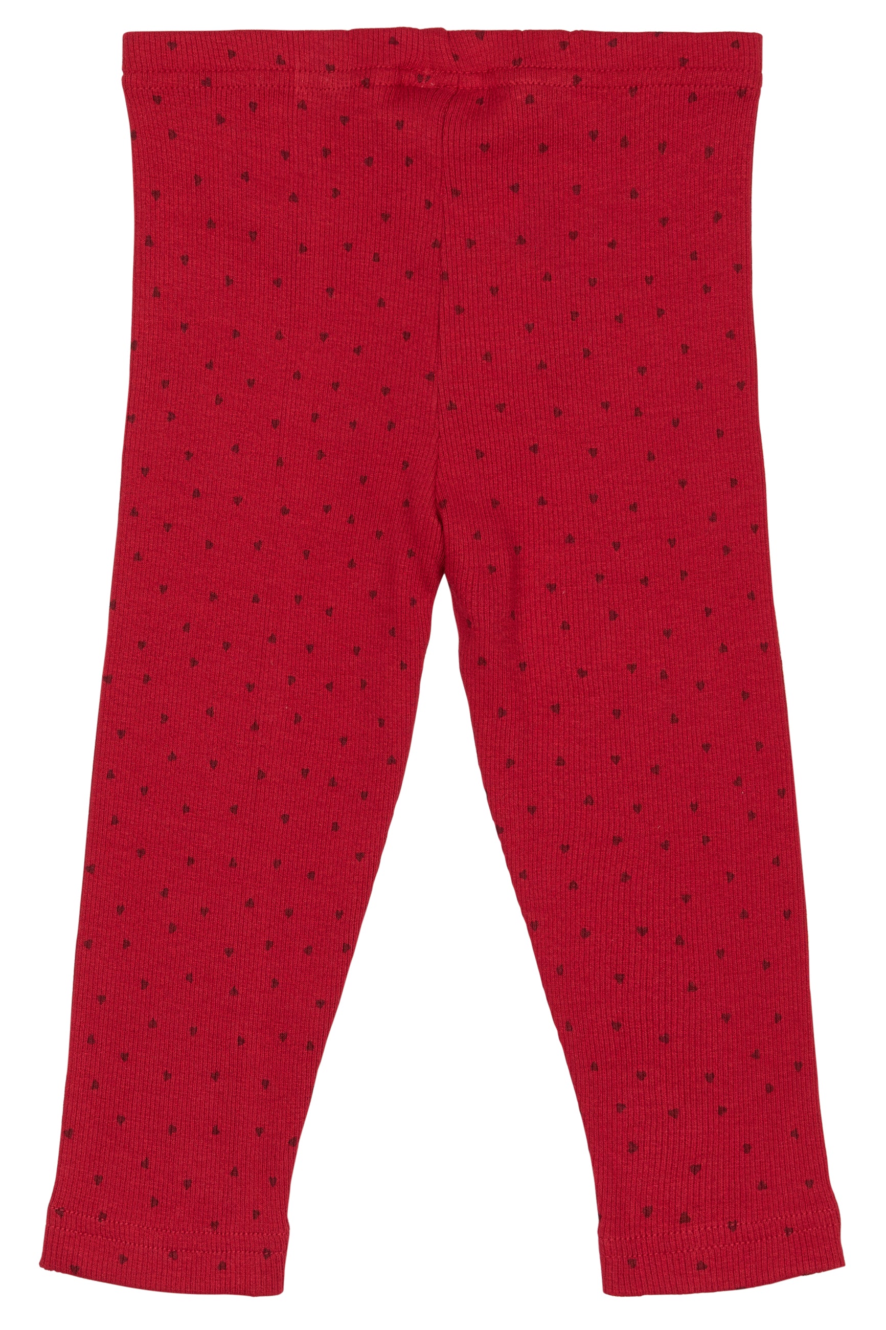 Petit Piao -  Legging Modal Heart Rød