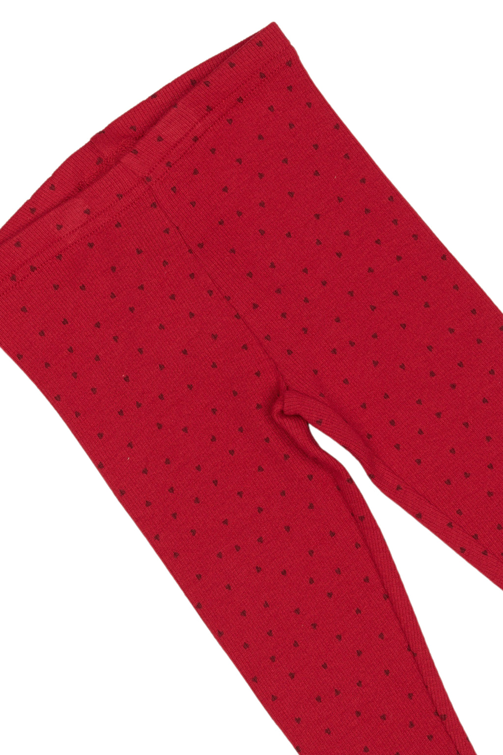 Petit Piao -  Legging Modal Heart Rød