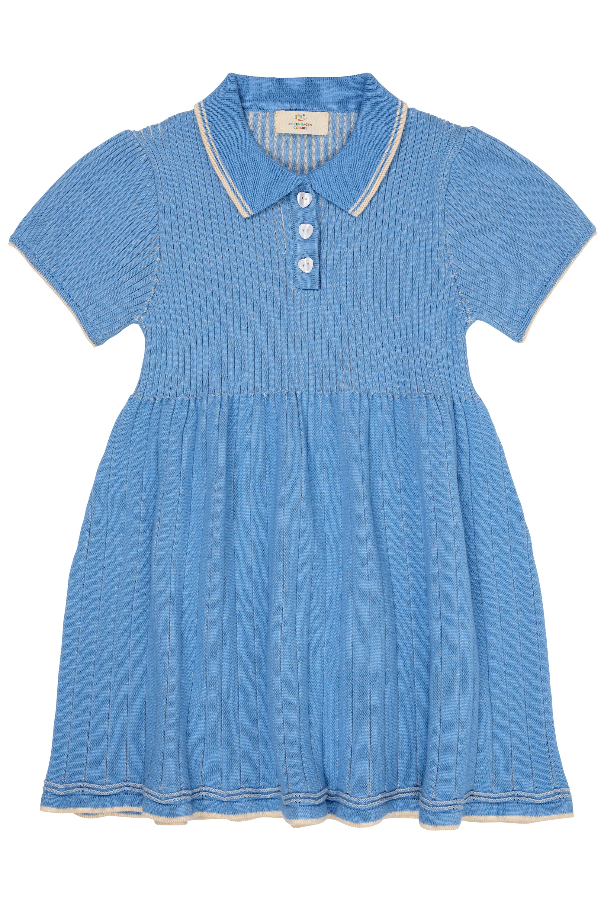 Copenhagen Colors Kjole - RIB POLO KNITTED str. 104