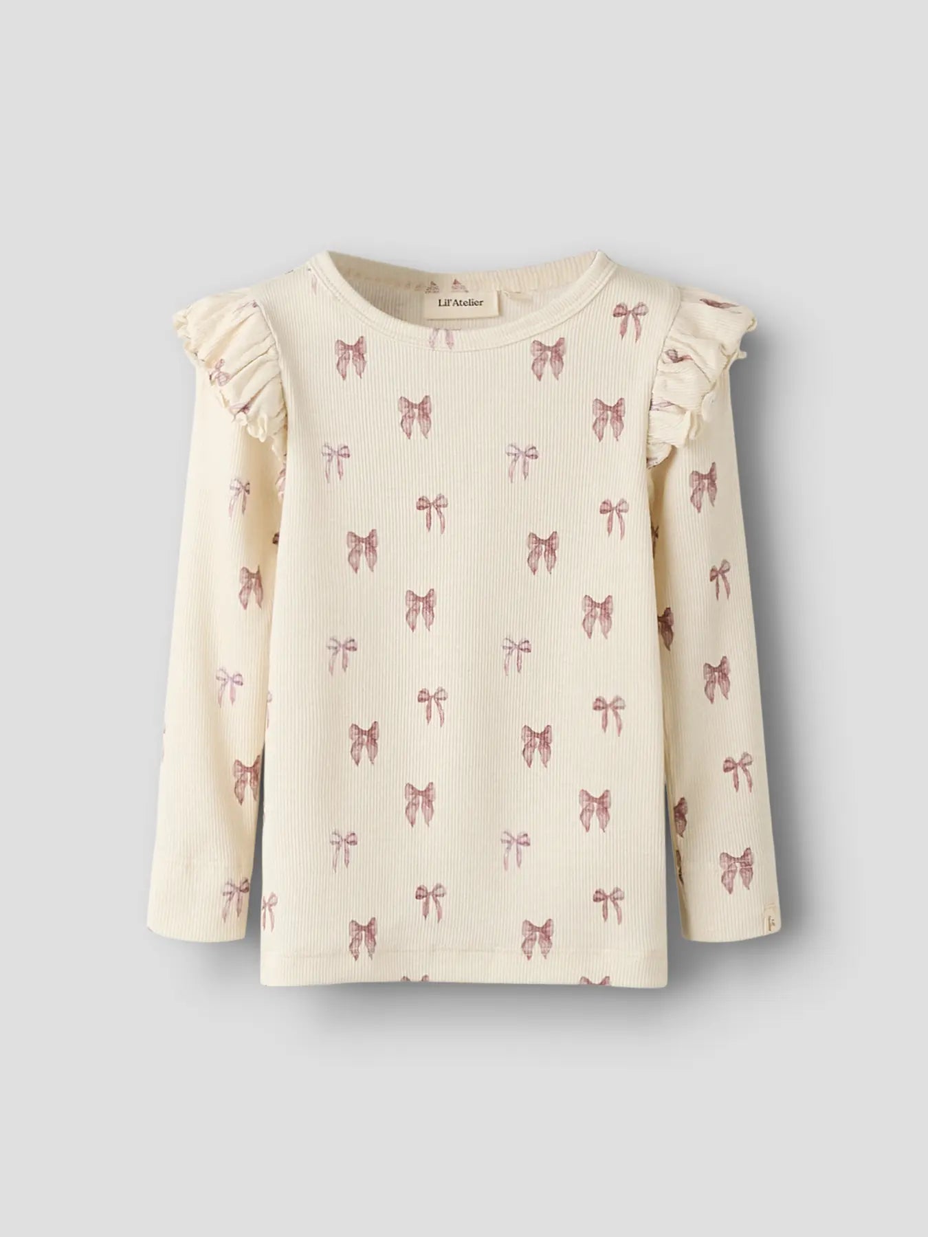 Lil'Atelier - SLIM TOP m. sløjfer