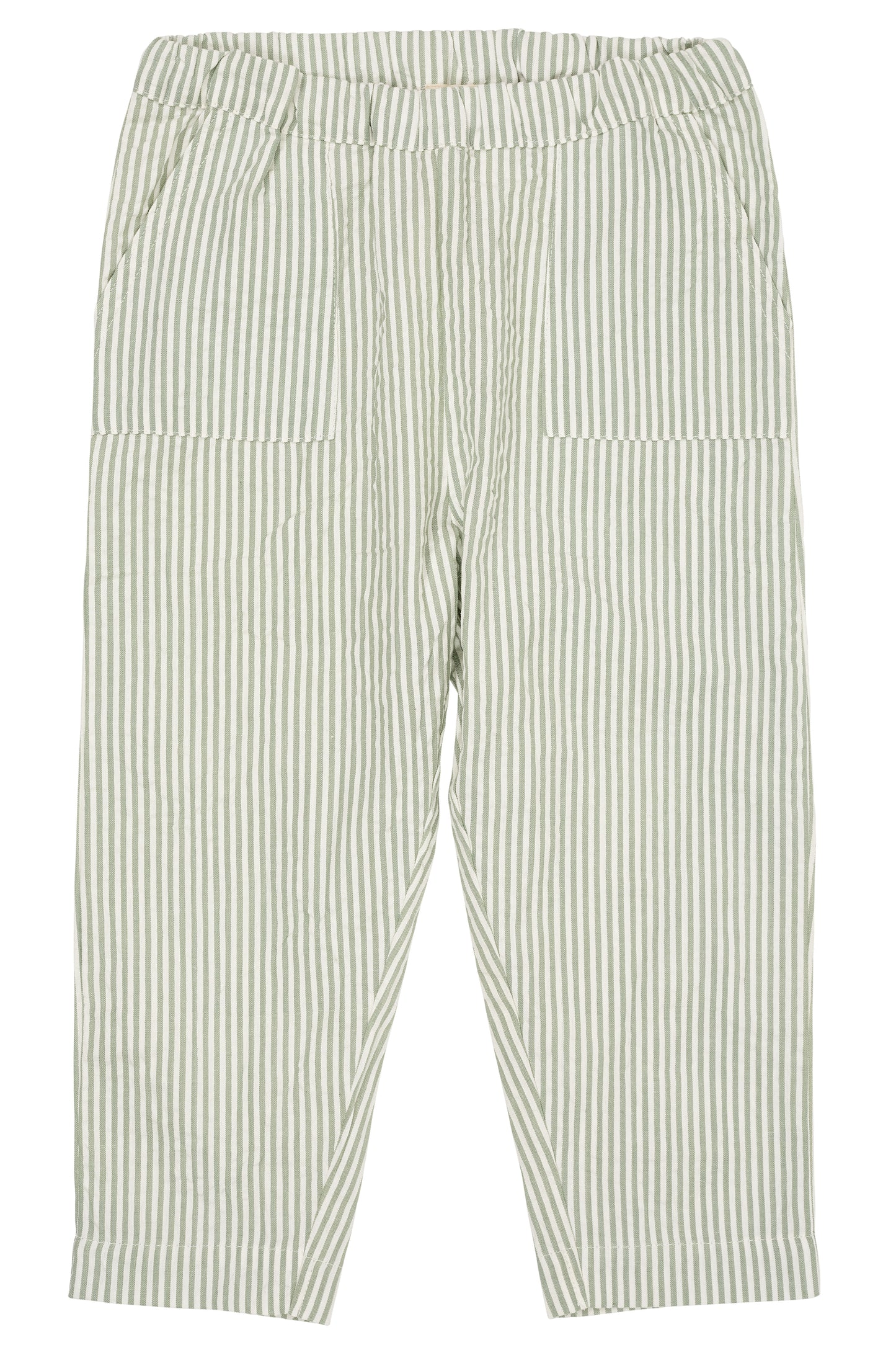 BÆK OG BØLGE BUKS - GREEN W CREAM STRIPE