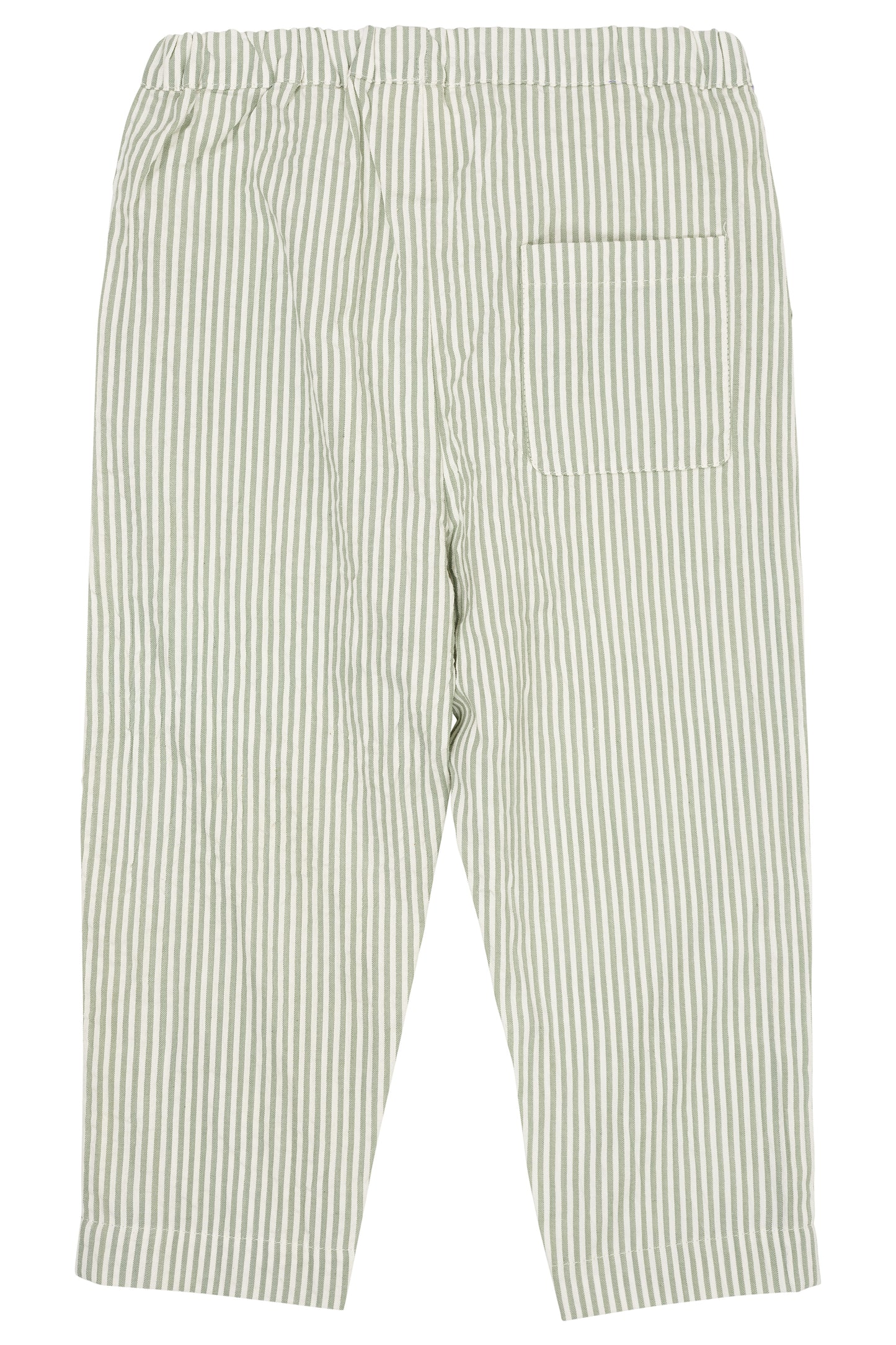 BÆK OG BØLGE BUKS - GREEN W CREAM STRIPE