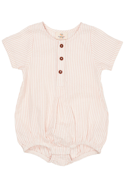 SEERSUCKER ROMPER W. SLEEVES