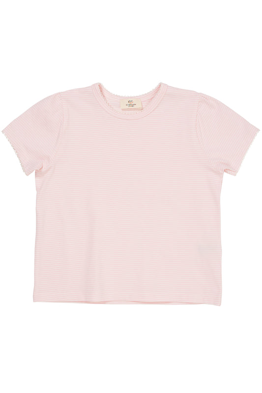 Copenhagen Colors T-shirt - STRIPED T-SHIRT W. RUFFLE SLEEVES